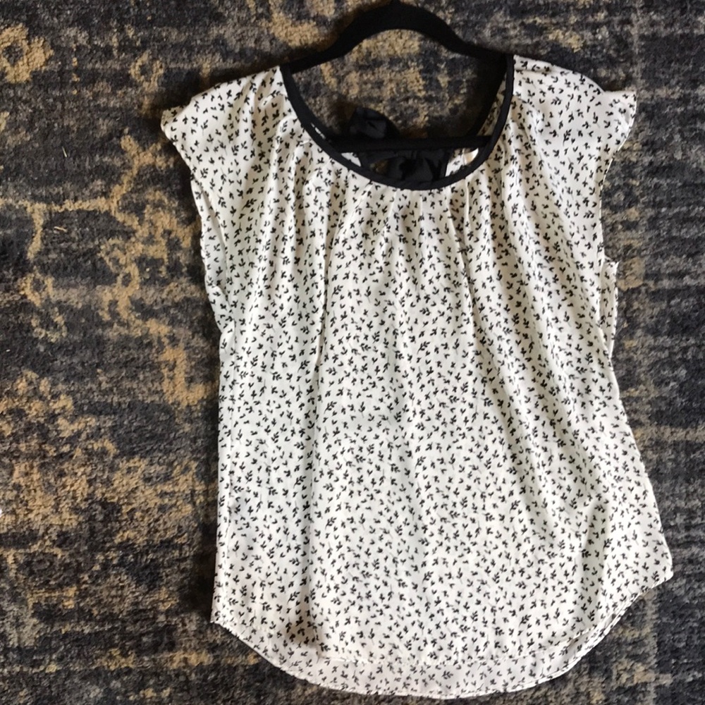 LC summer blouse black and white